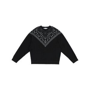 MARCELO BURLON Bandana Print Crewneck Sweater Men BLACK Sweaters & Cardigans